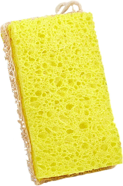 Natural Eco Dishwasher Sponges - Non-Scratch Scrub Sponge | Washing Up Sponges Scrubs | Friendly Sponges For Dishes | Kitchen Scrubbing Sponges | Multipurpose Cleaning Sponge | Reusable Kitchen Sponge