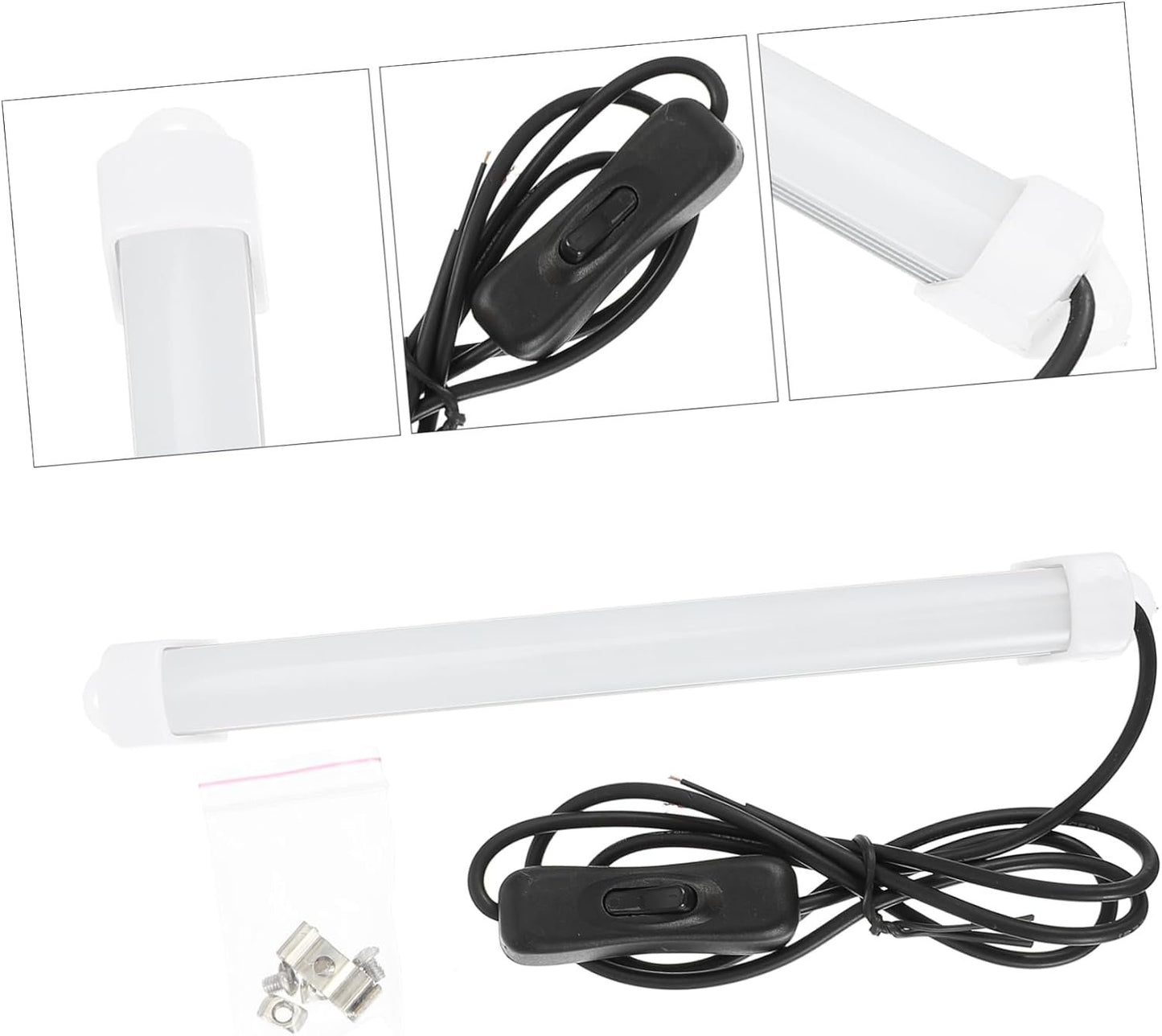 ULTECHNOVO 1Set White LED Light Bar Kit for Printers Non Dimmable Brightness Upgrade for Ender Eye Protection Flicker Lighting for Printing Area