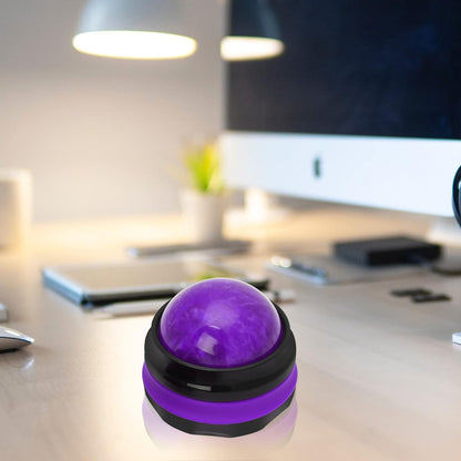 Coolrunner Massage Ball, Manual Roller Massager, Handheld Self Massage Therapy and Relax Full Body Tools for Sore Muscles, Shoulders, Neck, Arms, Legs, Back, Foot, Body(Purple)