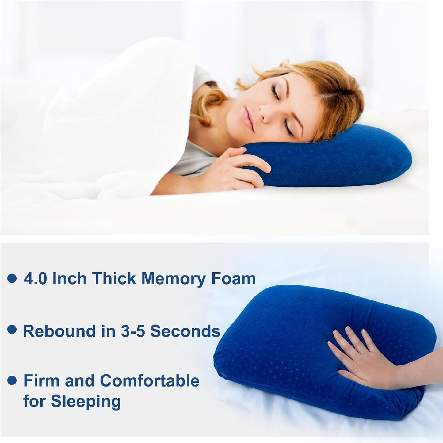 YOUMAKO Travel & Camping Lightweight Pillow - Memory Foam Travel Pillow for Adults Kids Outdoor Backpacking Hiking Gear with Travel Storage Bag