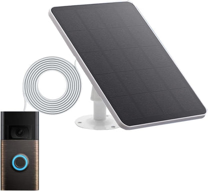 Solar Charger for Ring,Video Doorbell (2nd Generation - 2020 Release) White