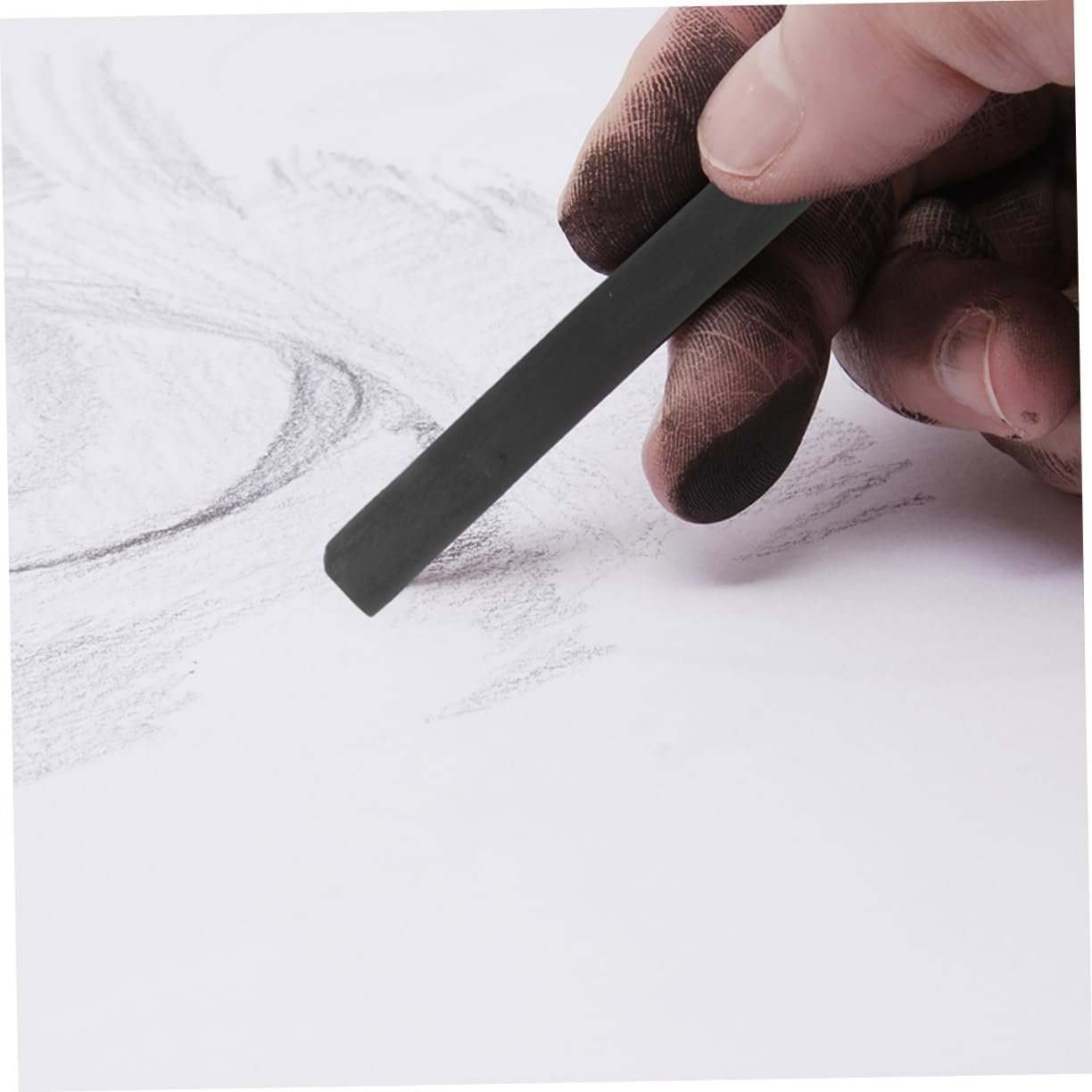 SEWACC 6pcs Charcoal Pastel Erasers Incense Briquettes Fire Cool Artist Willow Vine Charcoal Pencil Carbon