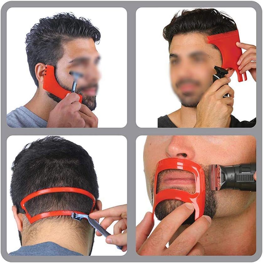 Calayu Beard Stencil Set Hair Cutting Stencil for Men Tools