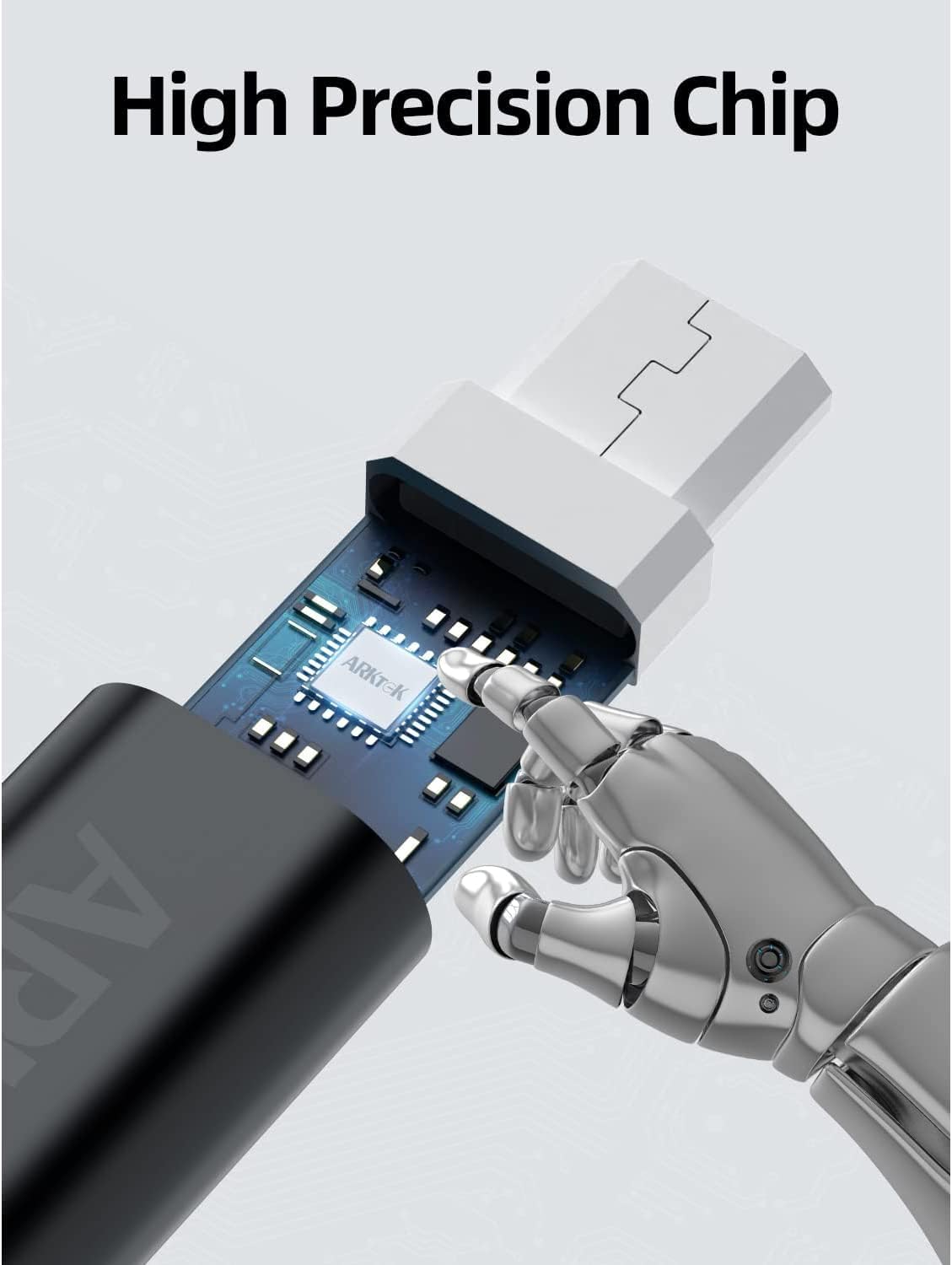 ARKTEK USB C to Micro Adapter, Micro USB (Male) to USB C (Female) Data Transfer and Charge Adapter for Samsung Galaxy S7 / S7 Edge and Others, Pack of 2