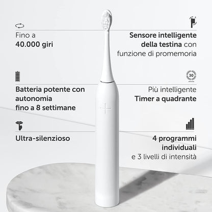 WonderSmile Oral Irrigator Pro - SmoothFlow Technology for Optimal Tooth and Gum Care - Interdental Cleaner with 4 Modes (All White Oral Care Set, 1 Piece (Pack of 1)