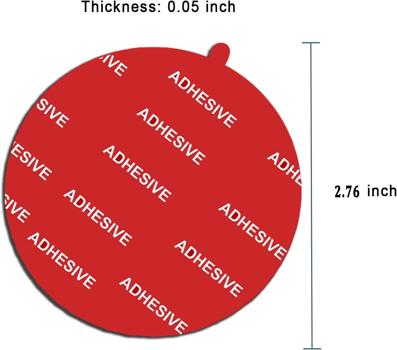 4 Pack 2.76"(70mm) Very High Bond Sticky Adhesive Replacement,Circle Double Sided Pads Gule for Dashboard/Windshield Suction Cup Phone Holder Car DVR Home Suction Hooks GPS Navigation