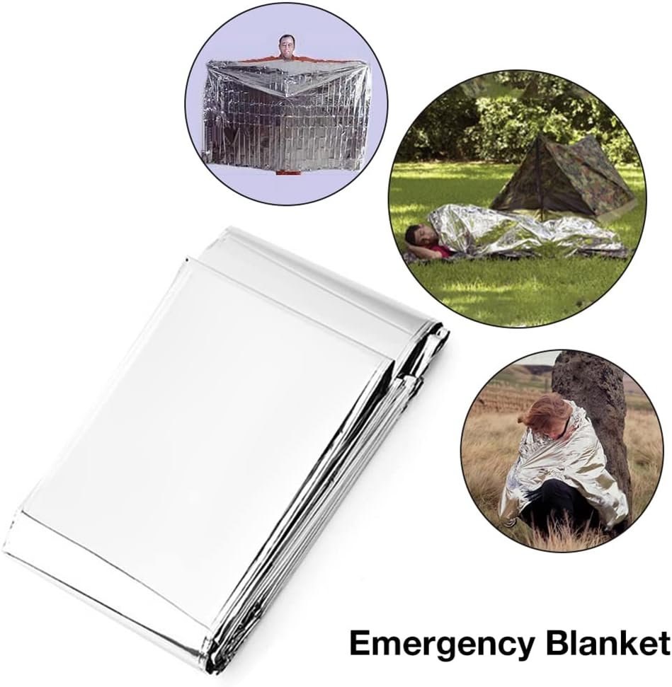 Moanyt Emergency Tent with Sleeping Bag, Emergency Blanket, Thermal Survival Shelter for Camping, Hiking, Outdoor Activities