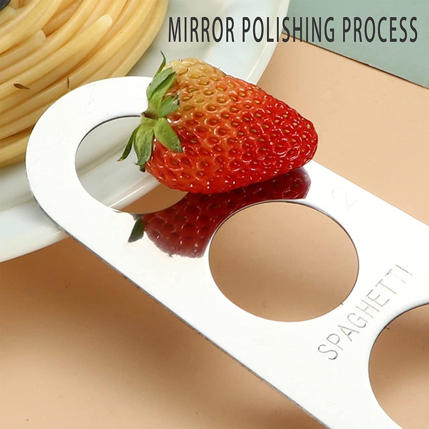 Pasta Spaghetti Measurer Tool, 2PCS Stainless Steel Pasta Portion Control Gadgets Noodle Portion Measure Kitchen Cooking Tool