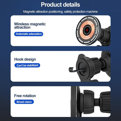 for MagSafe Car Mount Charger, 15W Fast Charging Magnetic Wireless Car Charger, Magnetic Phone Mount Holder for Magsafe Charger Car Phone Holder Vent Fits iPhone 15 14 13 12