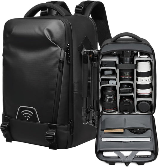 Camera Gear Backpack, Photography Travel Bag, Camera Carrying Bag, Mirror Camera Bag, Large Camera Backpack, DSLR Gear Bag, Outdoor Camera Backpack, Lens Storage Bag, Camera Travel Case, Camera Ge,,