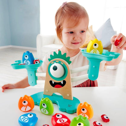 Hape Monster Math Scale Educational Learning Activity Kids/Toddler Play Toy 3+