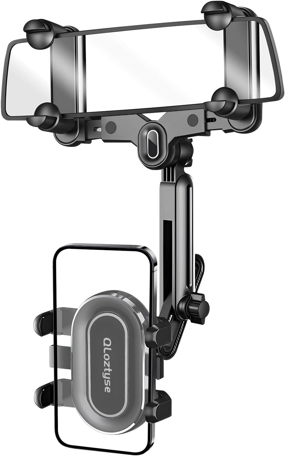 QLoztyse Car Rearview Mirror Holder Adjustable Multi-Function 360