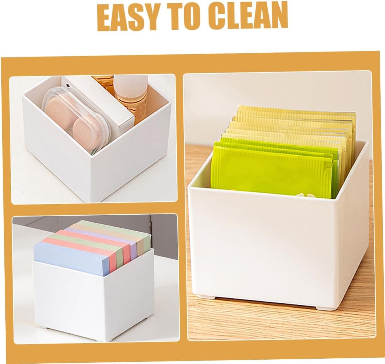 COHEALI 6pcs Storage Organizer Box for Memo Pads Compact Desktop Notepad Holder for Efficient Workspace Organization Construction Easy to Clean for Convenient Use