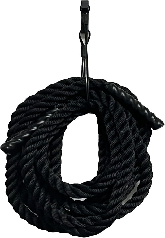 Pmsanzay Exercise Rope Storage Hanger, Wall-Mounted Heavy Duty Metal Battle Rope Storage Hook Bracket,Rope Storage Rack for Exercise Rope Battle Rope in Home Gym or Commercial Gym