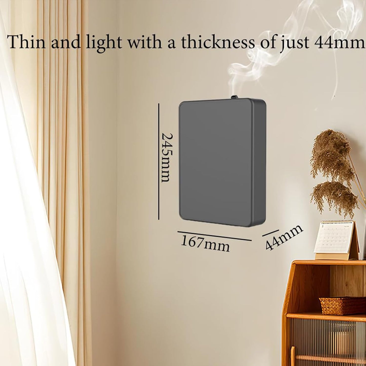 Smart Scent Air Machine, 500ml Waterless Essential Oil Diffuser Condensate Nebulization, Covering 800m³, App Control&Timer, Wall mountable, for Home, Office，Restaurant，Hotel