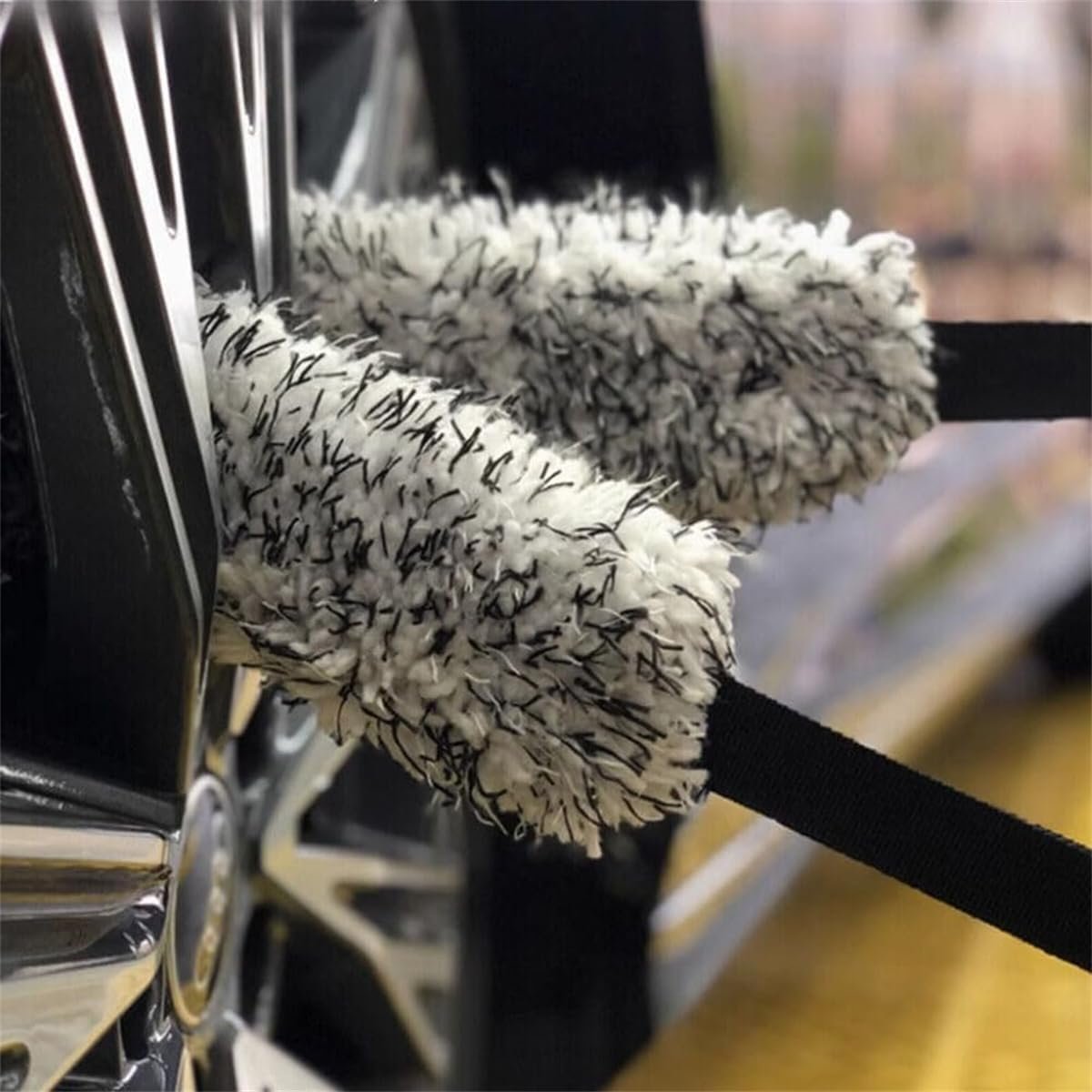 Microfiber Multi-Use Cleaning Tool – Crevice Cleaning Brush, Car Wheel Cleaning Belt, Multifunctional Car Detailing Cleaning Brush Tool, Quick Easy Car Cleaning Tool