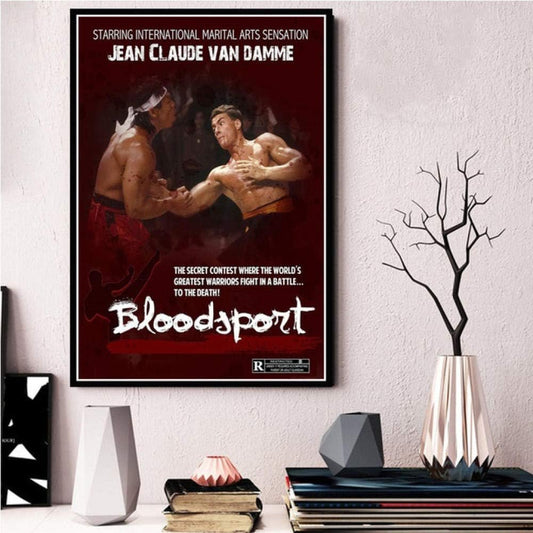 Quadri Moderni Soggiorno,1988 Film Vintage Jean-Claude Kungfu Film Poster E Stampe Pittura Immagini Murali, per Soggiorno Oggettistica per La Casa, Manifesti di Film Classici-40X60Cm