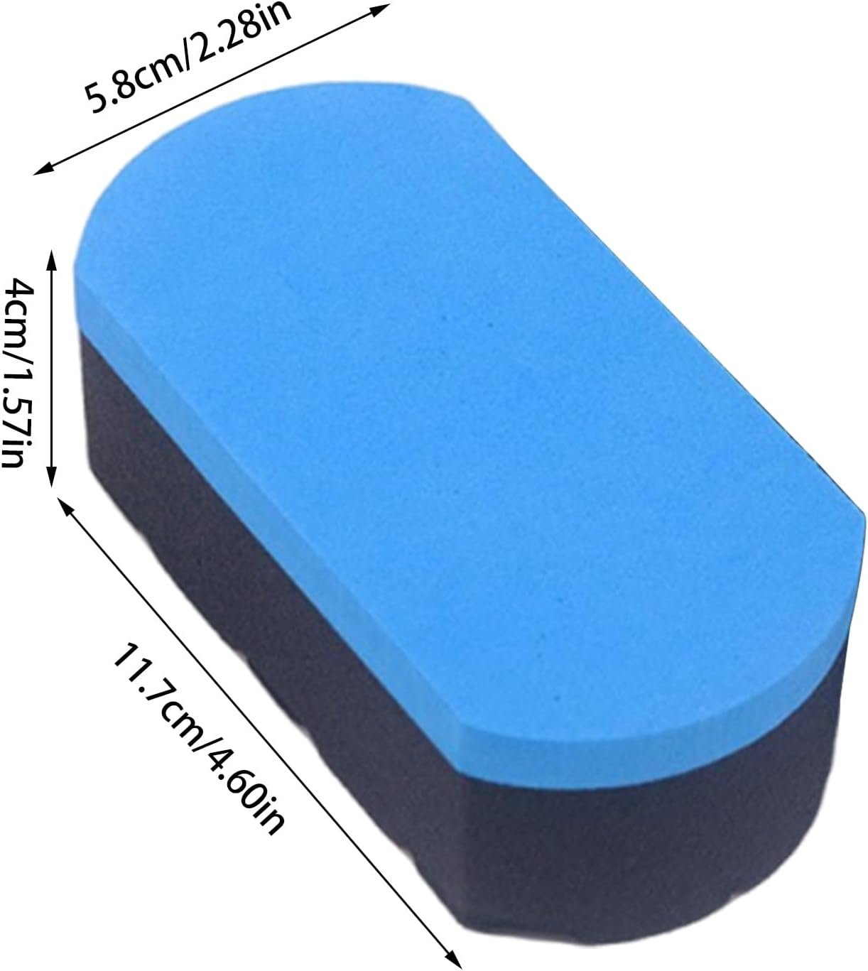 Car Cleaning Sponge, Wheel Sponge Brush, Tire Cleaner Tool 4.61x2.28x1.57 Inches, Non-Scratch Outside, Ergonomic Grip, Ideal for Auto Detailing, Garage, Outdoor Use