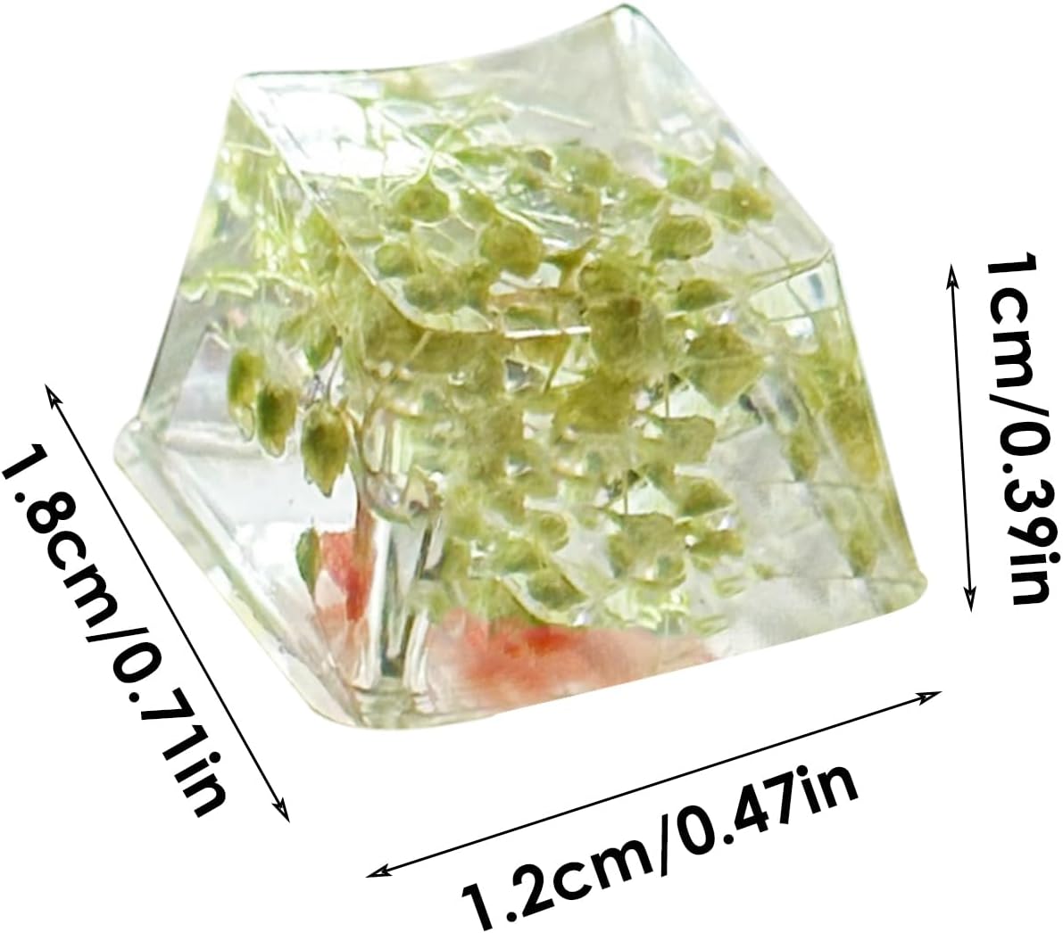 Resin Keyboard Keycaps, Gypsophila Translucent Shine-Through R4 Keycap Set, Game Keyboard Upgrade, Enhanced Typing Experience For Mechanical Keyboards, Durable Custom Keycaps