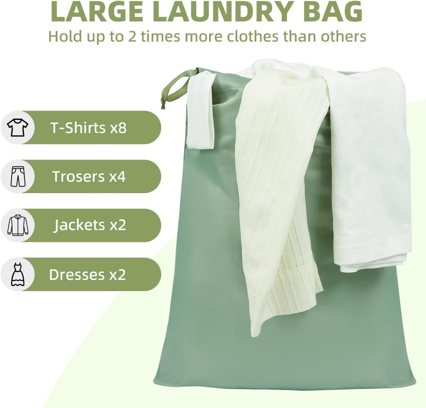 BAGAIL 8 Set Packing Cubes Various Sizes Packing Organizer for Travel Accessories Luggage Carry On Suitcase-Matcha Green