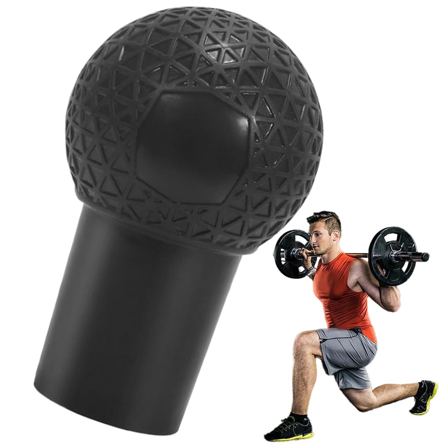 Attachment for Barbell | Gym Equipment T Bar Row Barbell Attachment,Natural Rubber Grip, 360 Rotation Home Gym Accessories for Full-Body Workout