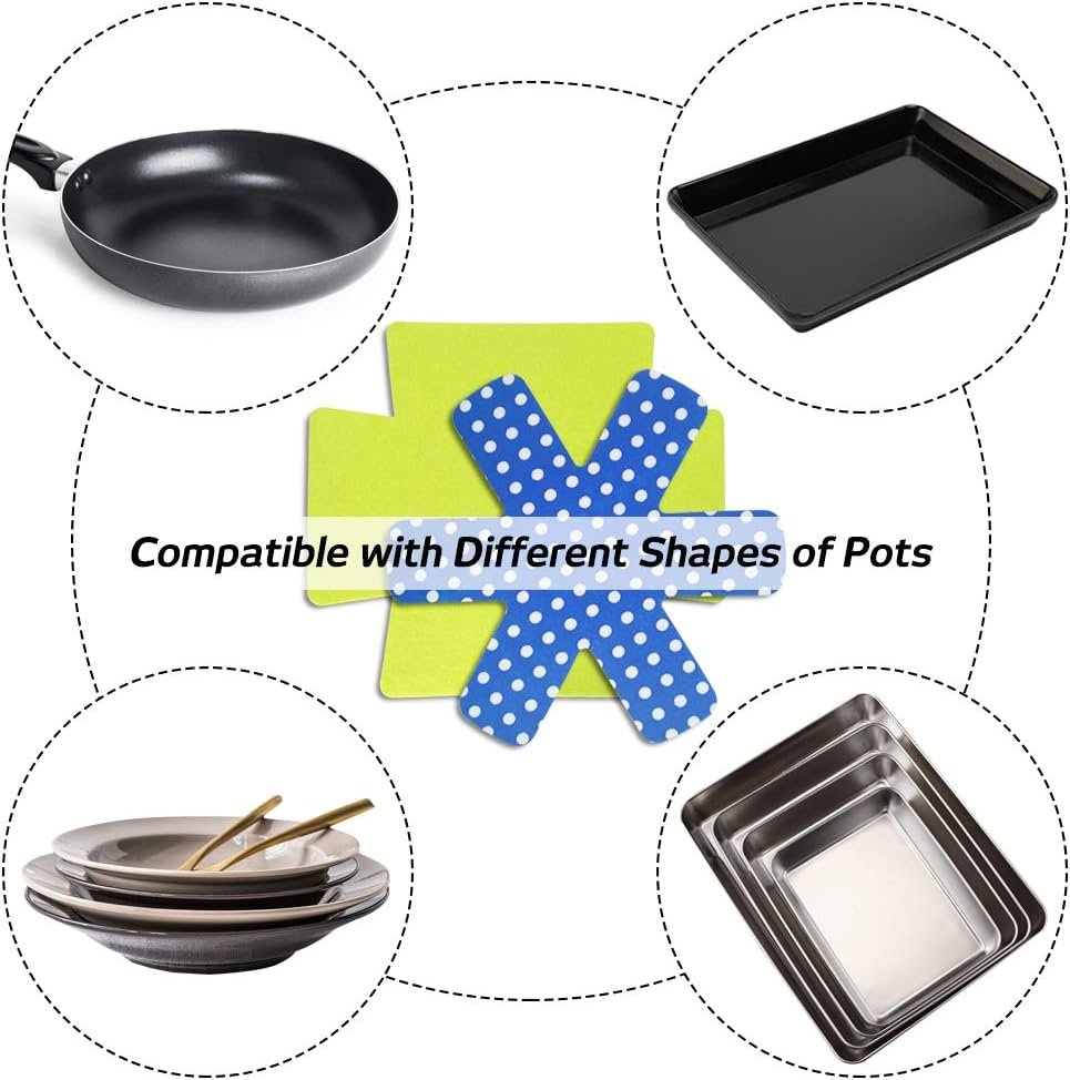 Set of 9, Bakeware Protectors, findTop 3 Different Sizes and Styles, Pan Stacking Protectors/Dish Scratch Protector/Pan Separator Pads to Protect Square and Rectangular Cookware