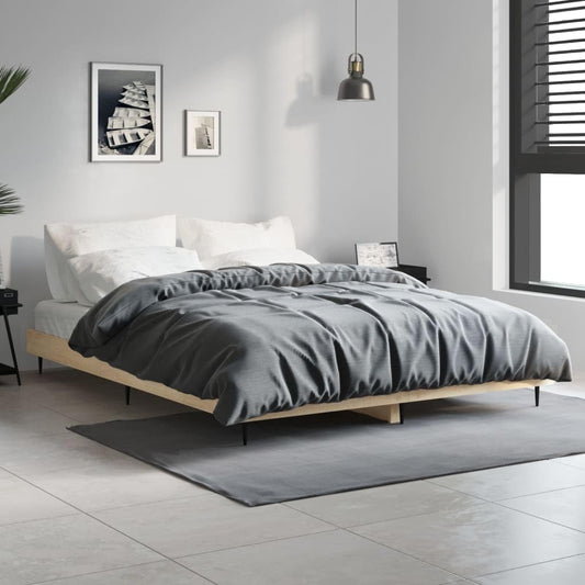 Lechnical Giroletto Rovere Sonoma 140x190 cm in Legno Multistrato,Mobili,Letti e Accessori,Letti e telai per Letti