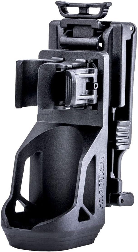 Nextorch V5 Tactical Flashlight Holster with Lever Side Lock System Only for 1"-1.25" Diameter Flashlight (Holster Head Diameter 0.78"-1.18" Bottom Diameter 1.18") (V51)