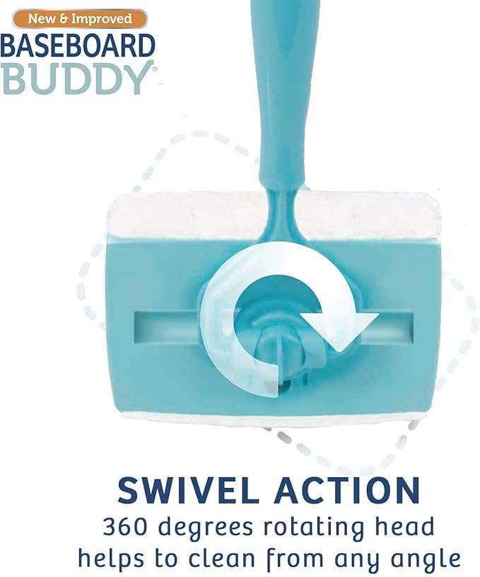 Baseboard Buddy – Baseboard & Molding Cleaning Tool! Includes 1 Baseboard Buddy and 3 Reusable Cleaning Pads, As Seen on TV