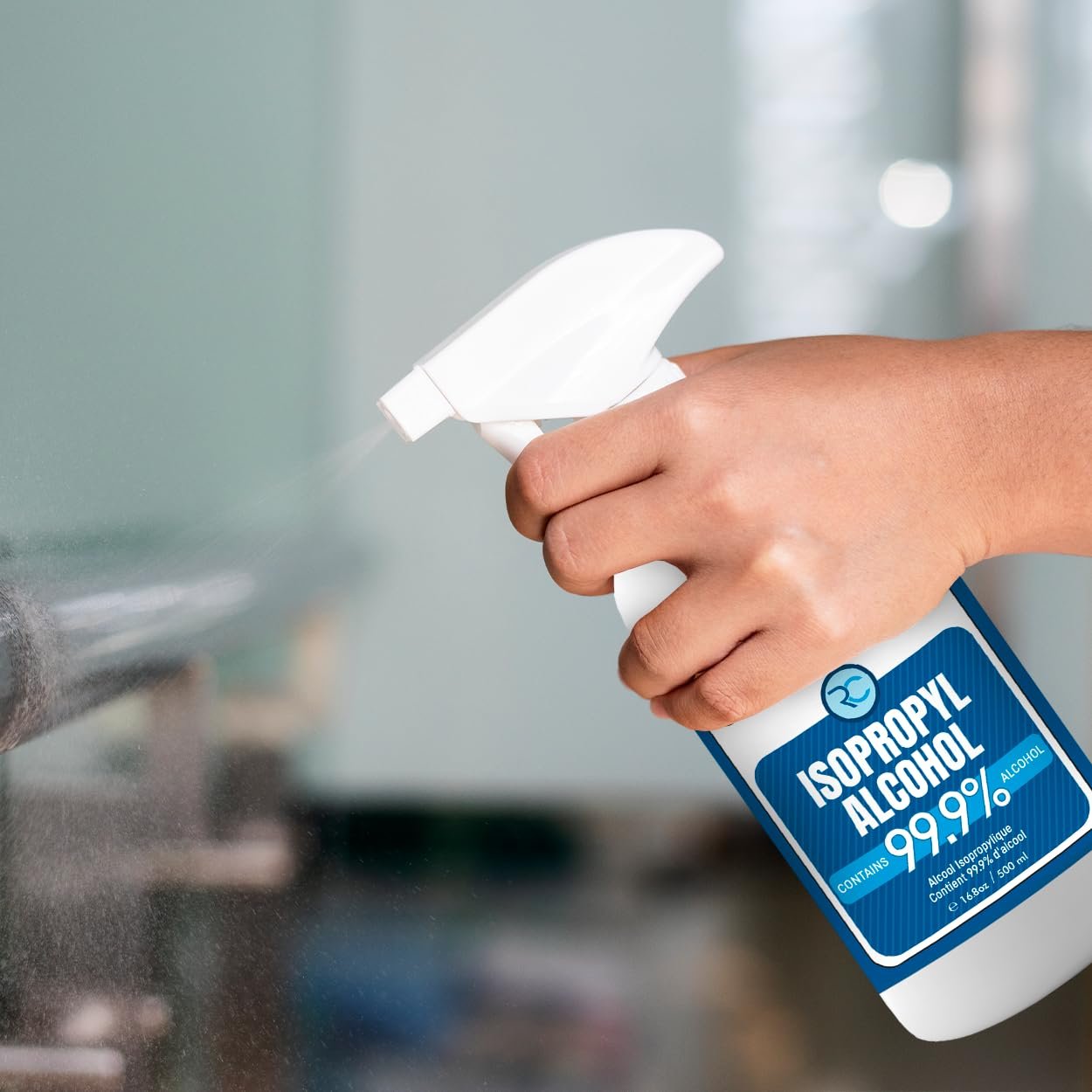 Isopropyl Alcohol Spray 99.9% - Rubbing Alcohol 99 Percent - 500ml - USP Grade - Made in Canada by Rapid Protectant (1 Bottle, 500ml)