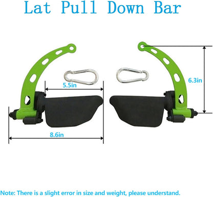 Home Gym Fitness Spreader Bar Multi-Grip Wide LAT Pull Down Bar, Neutral Grip Handle, LAT Pulldown Attachments Long Bar for Cable Pulley System Machine, T-bar Row Landmine Attachment