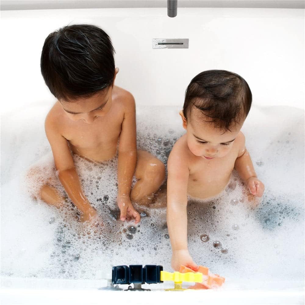 Boon B11375 COGS Building Set (5pcs), Baby Bath, Suction Gears Bathtub Toy, Kids Water Play, Suitable for Boys and Girls Aged 12 Months and Older