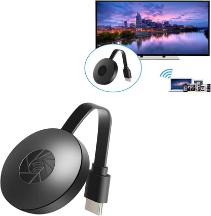 Cordless HDMI Display Dongle Adapter 4K, One Click to Connect, No Delay, No APP Required, Uesd for Laptop PC Smartphone to Streaming Video Audio to HD TV Projector