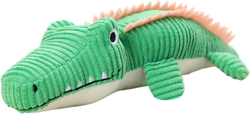 zwxqe Crocodile Stuffed Animal, Dog Plush Toys, Cute Bite-Resistant Soft Chew Toy, Durable Teething Pet Supplies, Interactive Play for Puppies & Dogs to Stay Busy and Entertained