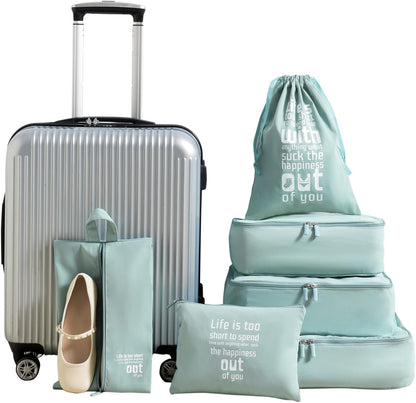 MURISE 8 Pieces Packing Cubes, Suitcase Organizer, Suitcase Organizer, Travel and Travel Suitcase Organizer, Travel Useful Accessories