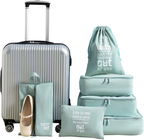 MURISE 8 Pieces Packing Cubes, Suitcase Organizer, Suitcase Organizer, Travel and Travel Suitcase Organizer, Travel Useful Accessories