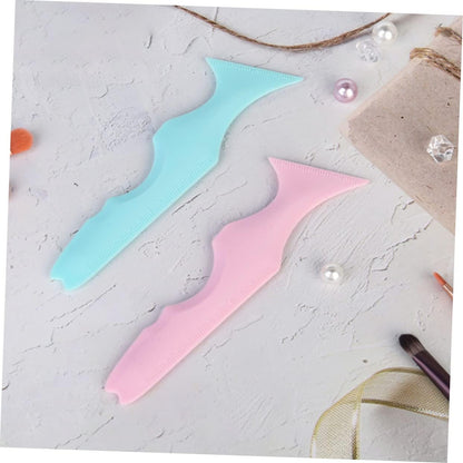 CALLARON 2 Pieces Silicone Tools for Applicator Eyeliner and Mascara Eye Guide Accessories for Stencils and Precision in Makeup