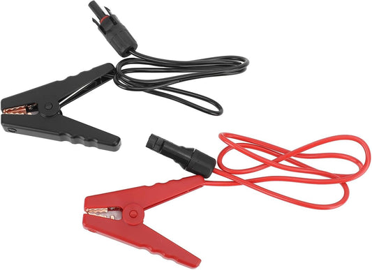 2PCS Solar Power Battery Clamp/Holder 12AWG Quick Disconnect Extension Cable Battery Clamp Connector for Solar Panel Automotive Motorcycle Utomotive Motorcycle Power