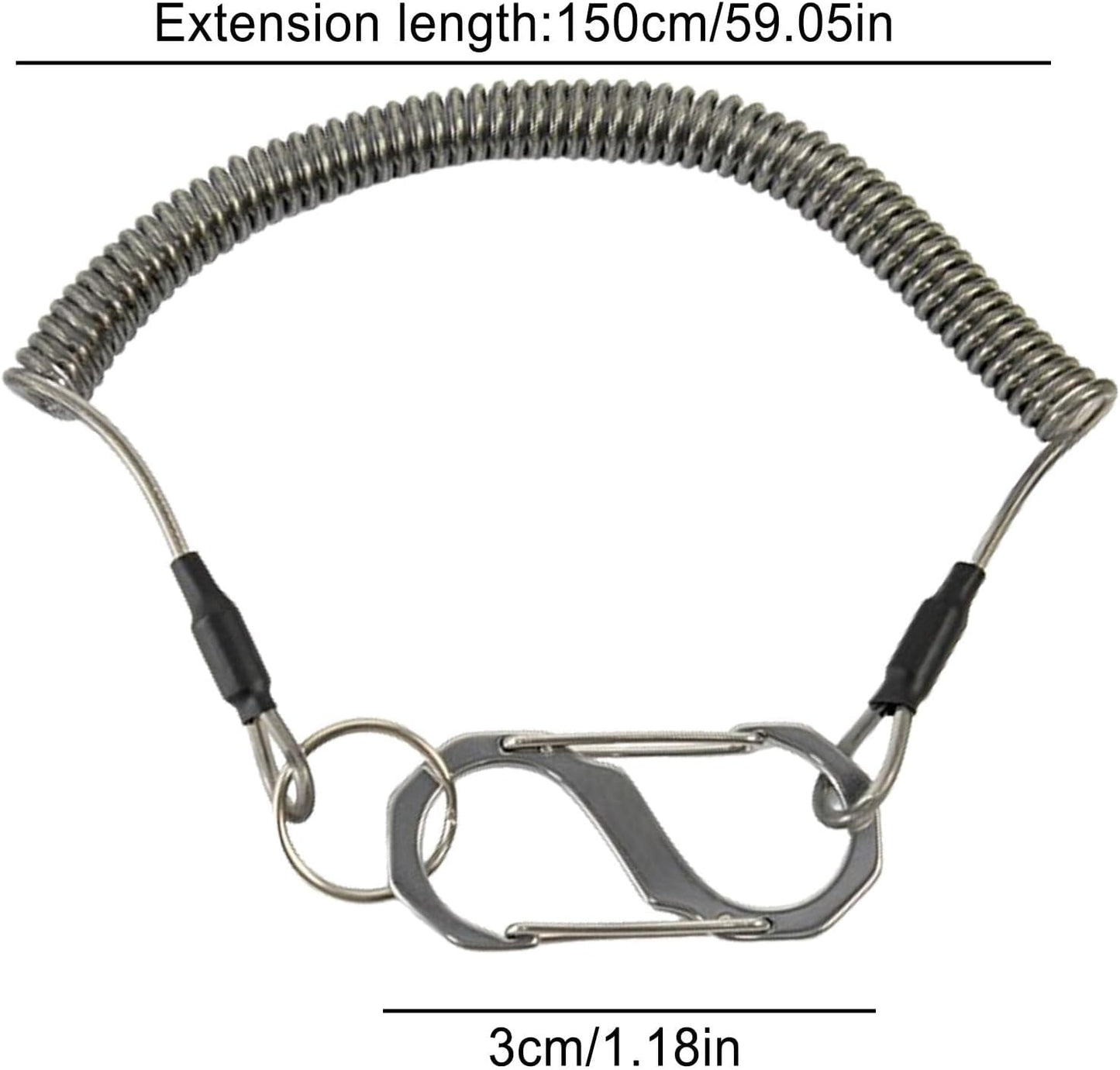 Fishing Tool Lanyard, Kayak Retractable Tool Rope, Anti Lost Lanyard, Retractable Tether Fishing Pole, Hiking Boating Camping Tools, Fishing Rope For Fishing Hunting