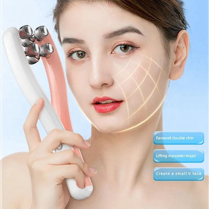 domoi Face Massager Roller Y Shape Face Lifting Device Double Chin Remover Face Care Skin Care Tools (Pink) Easy Install Easy to Use
