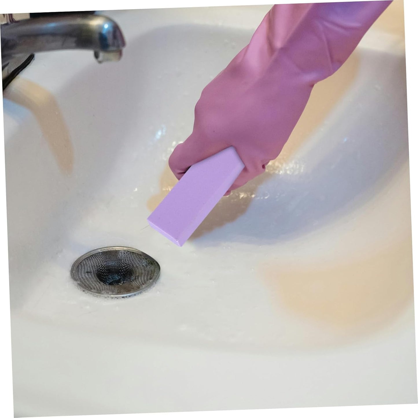 minkissy Eraser to Remove Stains Drainer Cleaner Drain Unblocker Holder Soft Gummy Stone Refill Snowboard Gummy Stone Granite Polishing Pads Sponge Sandpaper Block Rubber Purple