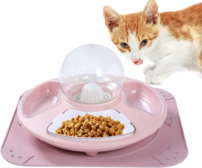 Food Bowl for Cats,Kitten Watering Bowl | Kitten Feeder Multifunctional for Home, Anti-Slip Pet Feeding Watering Dish