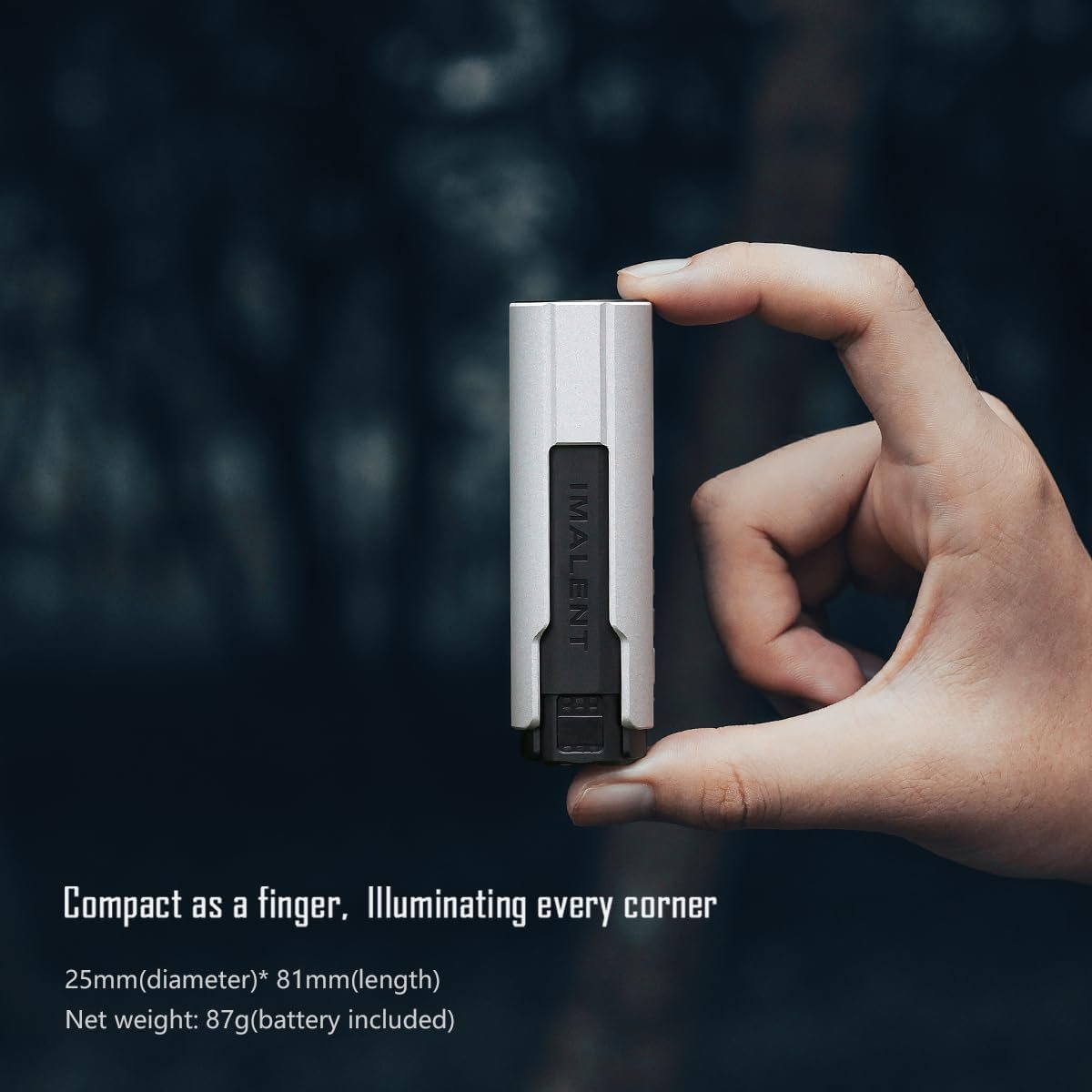 IMALENT LD35 PE 1200 Lumens Super Bright EDC Torches, 328 Meters Throw Rechargeable Handheld Pocket Waterproof LED Tactical Flashlight for Camping, Repairing, Inspection, Hiking （Micro-Arc）