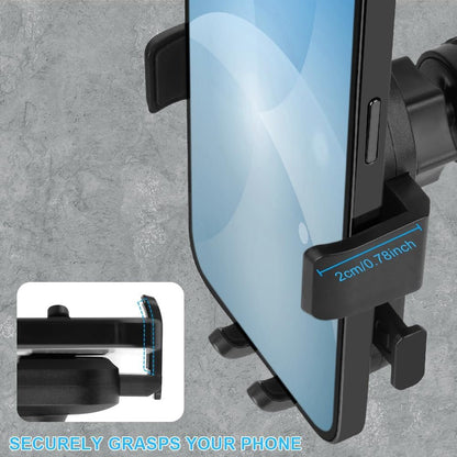 AXFEE Car Phone Holder, Universal Car Phone Holder Fits 4-7 Inch Phones, 360 Degree Rotation Flexible Car Phone Holder, Upgraded Hook and Release with One Button