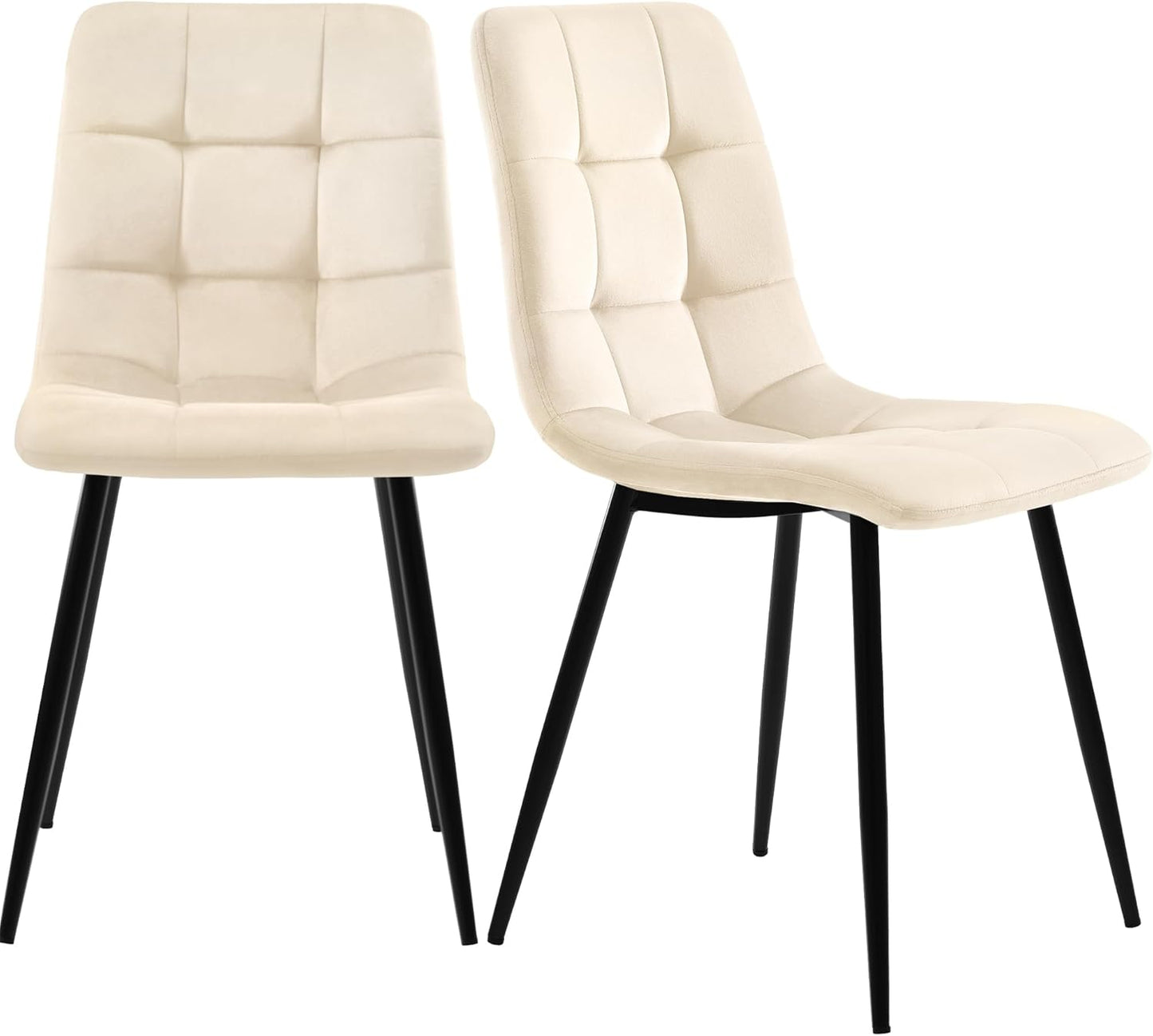 Cayipng 117 x 68 cm 5-Piece Dining Table Set with 4 Velvet Upholstered Chairs, Rectangular Kitchen Tables w/ Gloden Legs, Metal Frame & Marble Tabletop, Beige