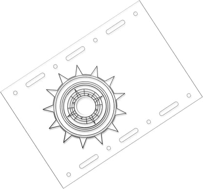 shjxi Camping Dining Set, Lightweight Camping Plates, Outdoor Dining Plates | Transparent Camping Table Top for Picnics, Barbecues, and Outdoor Dining, Ideal for Camping and Recreational Use