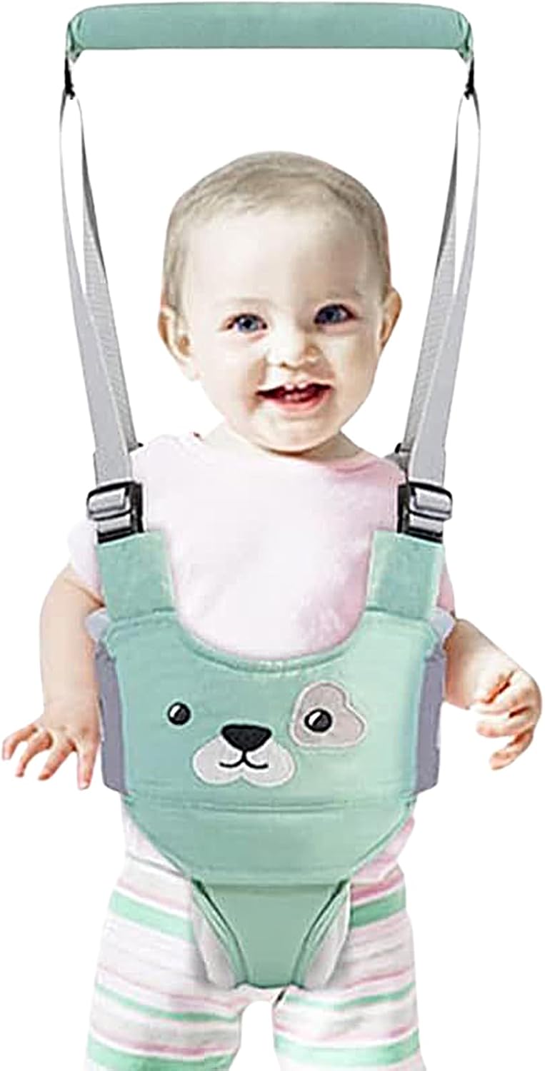 Baby Walking Harness, Adjustable Kids Walker Safety, 18.9 x 12.6 Inches Breathable Support Trainer, Children Walking Tool for Outdoor Stepper Strap, Stroller and Travel Use