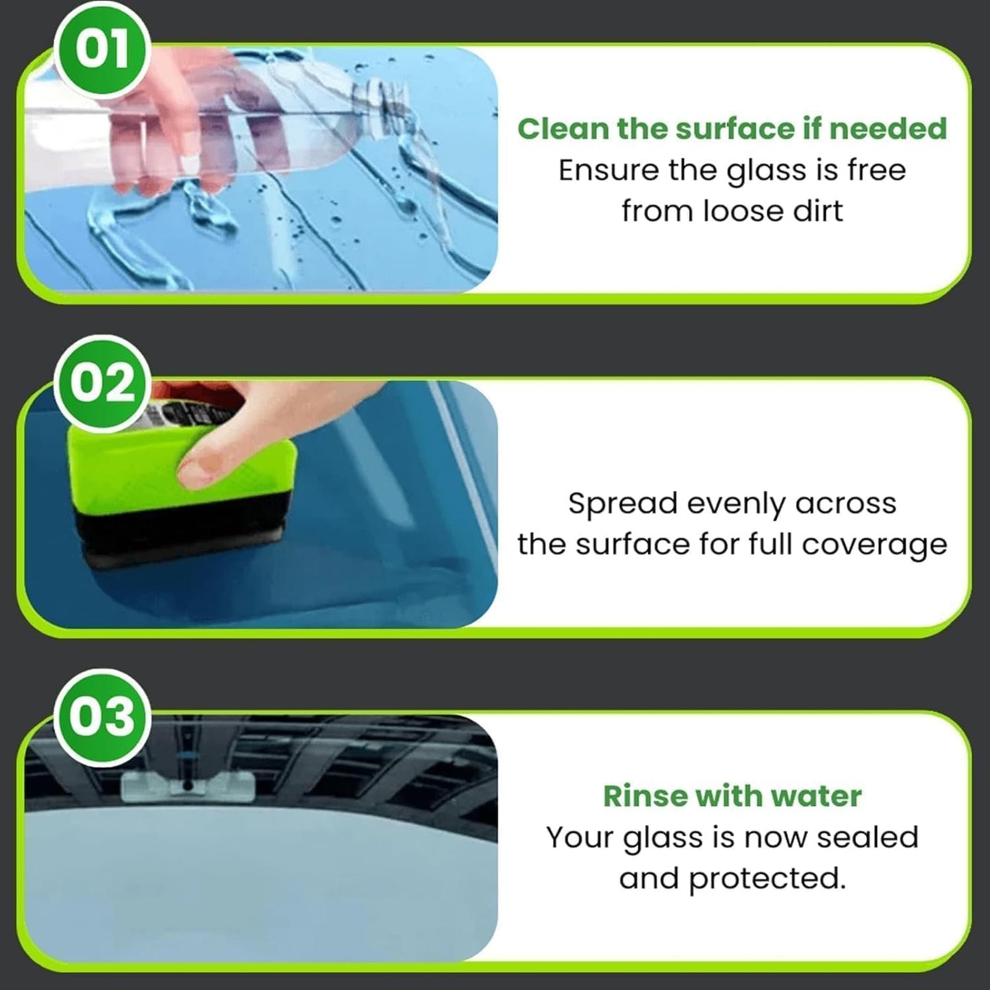 Oil-Free Car Glass Brushes, Upgrade 2.0 Clear Vision Glass Cleaner, Oil Film Cleaning Brush for Automotive Windows, Automotive Film Cleaning Brushs Tool, Wipe Board with Refills (1, Red)