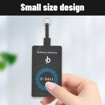 Bewinner 2Pcs USB C Wireless Charging Receiver, Fast Charging Slim Type C Qi Wireless Receiver Chip for USB C Phones, Wireless Charging Module with Self Adhesive Silicone