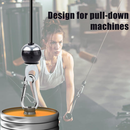 196in Fitness Pulley Cable, Adjustable Home Gym Replacement Cables Pulley System Gym Heavy Duty Fitness Steel Wire Rope 5mm Thick for Pulley Machine Accessories Home Gym